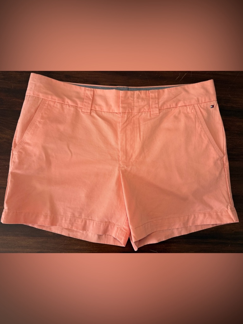 Tommy Hilfiger Peach Chino Shorts - Women's Size 12
